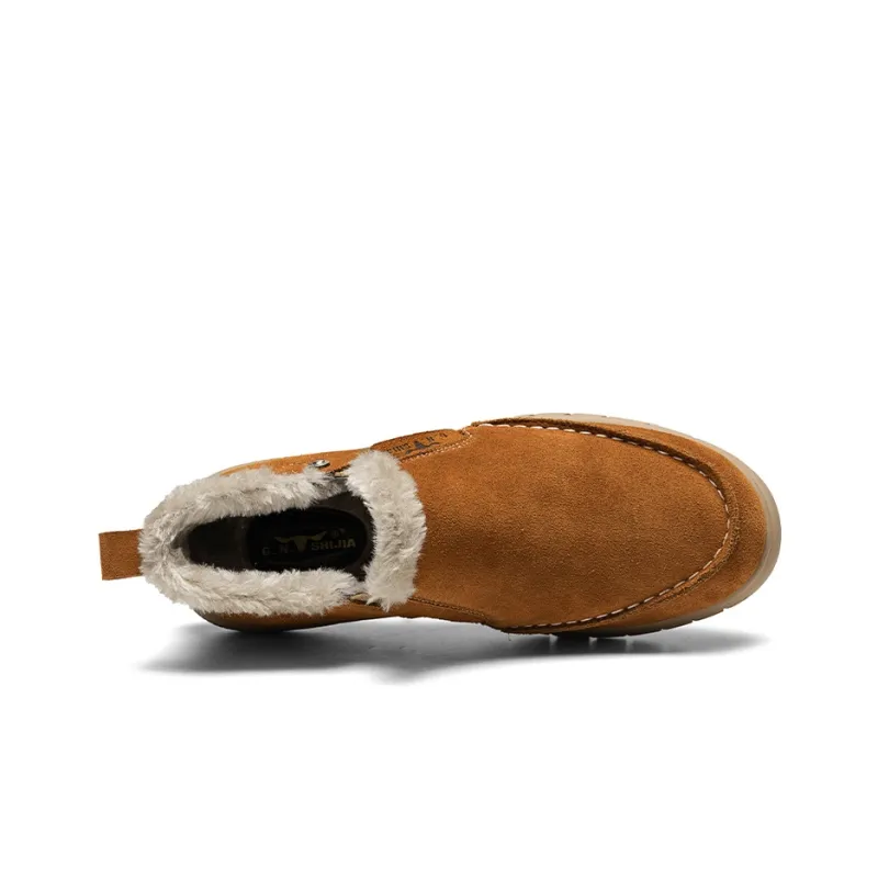 G.N.SHIJIA Men's Casual Shoes Men Low Top Beige-10