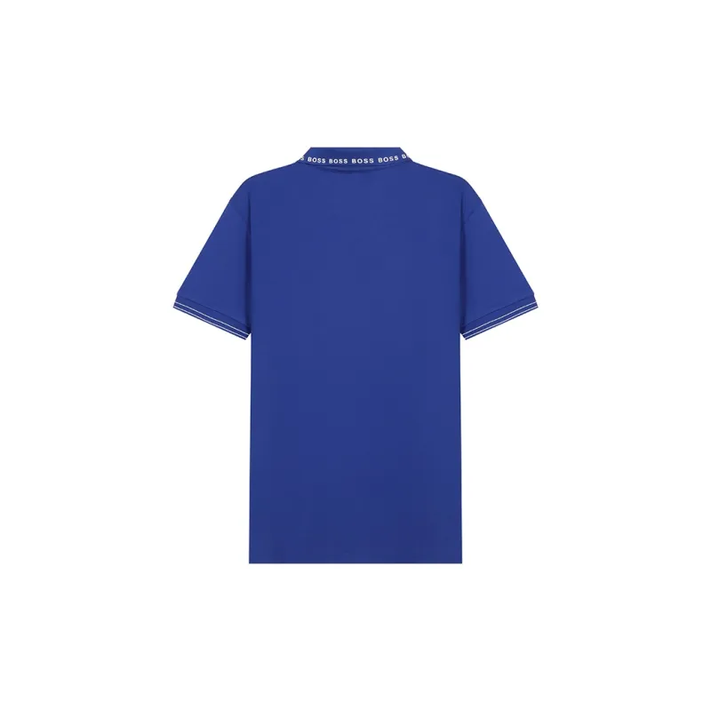 HUGO BOSS Short Sleeved Polo Shirt Men's Blue-1