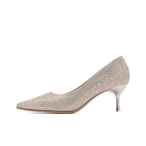 JOSINY High Heels Women's Champagne Gold