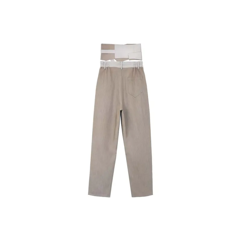 VALLEYOUTH Casual Pants Unisex Khaki-1