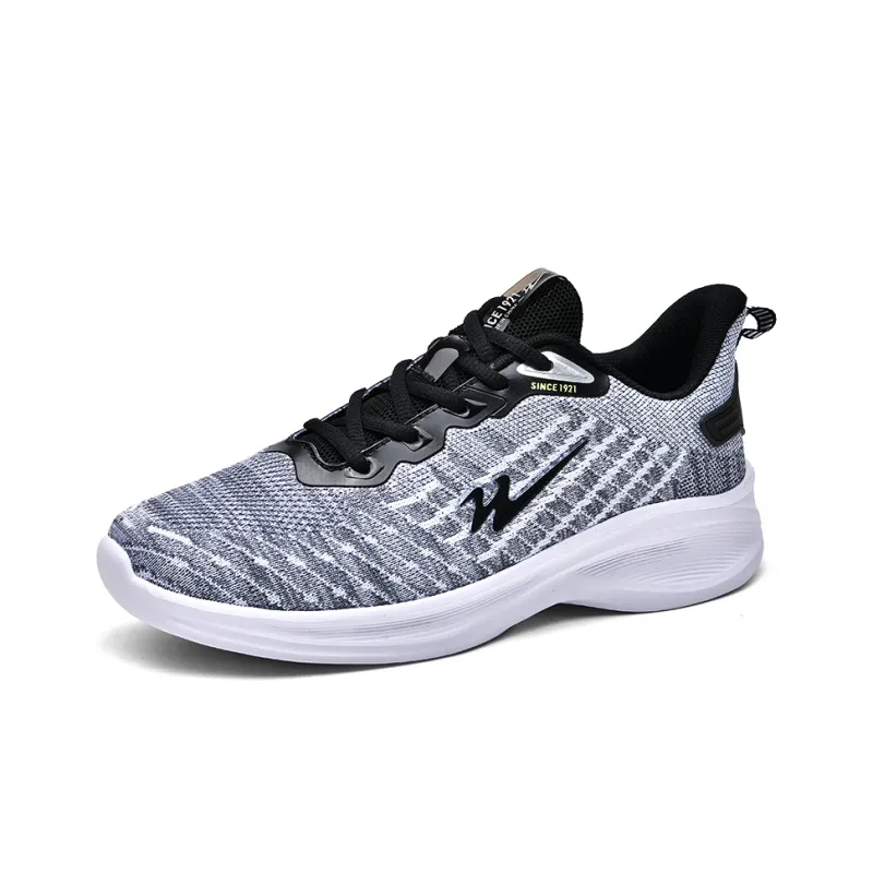 Binary Low Top Running Shoes Men's Gray-1
