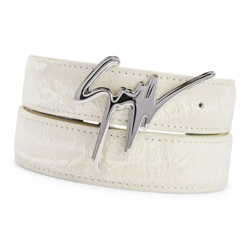 Giuseppe Zanotti Giuseppe Distressed Leather Belt-1
