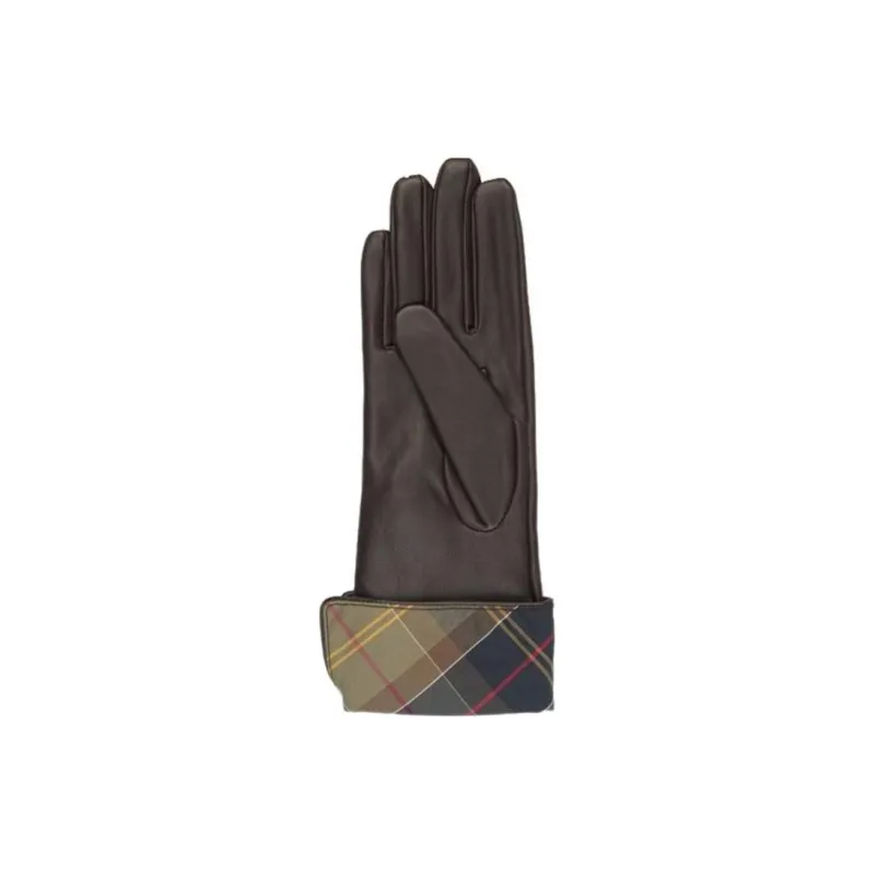 BARBOUR Knit Gloves Women's Brown-2