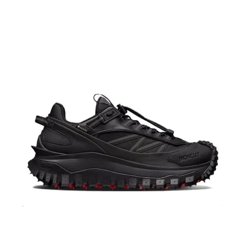 Moncler Trailgrip Low Top Casual Shoes Women's Black-1