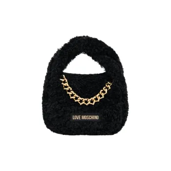 LOVE MOSCHINO Polyester Shoulder Bag Crossbody Bag Handbag Mini Women's Black