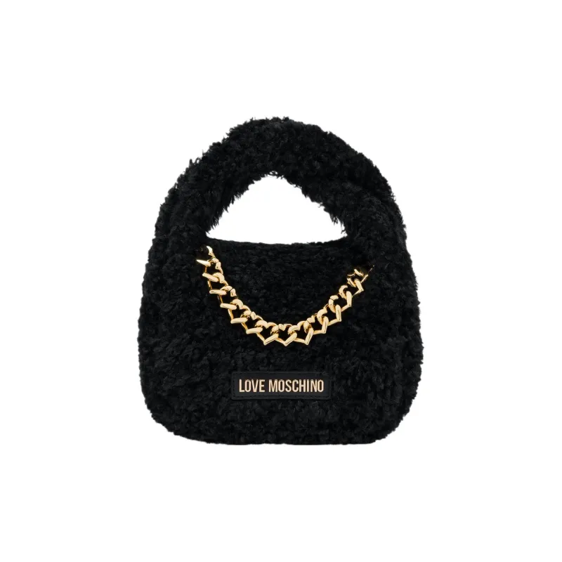 LOVE MOSCHINO Polyester Shoulder Bag Crossbody Bag Handbag Mini Women's Black-0