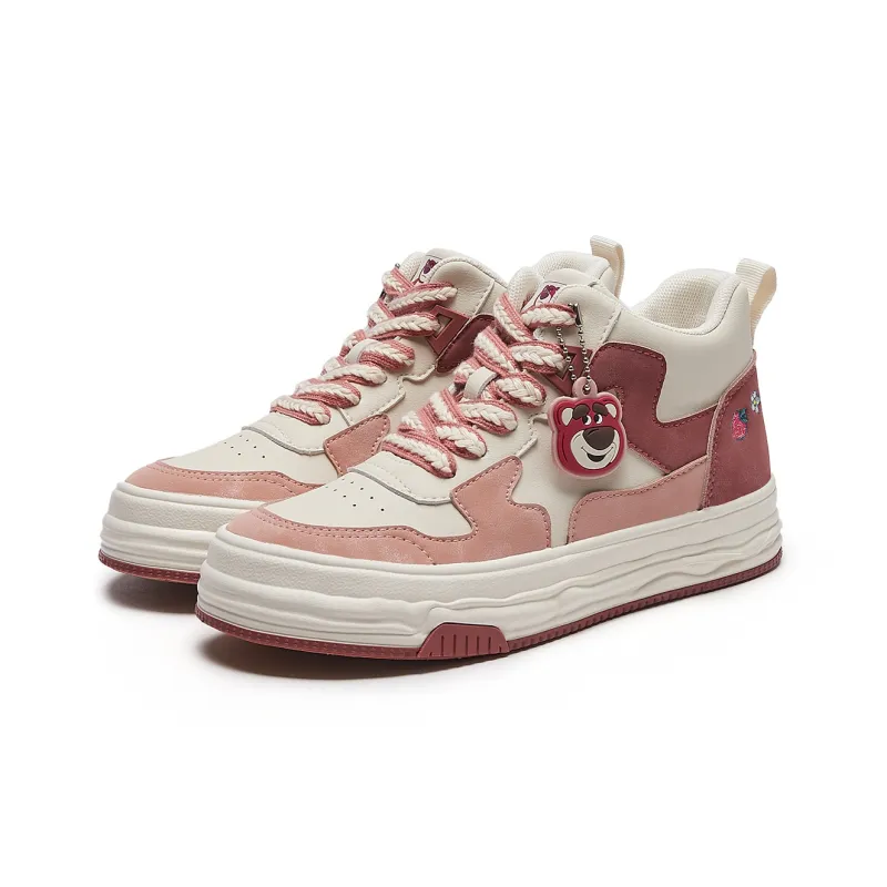Disney x Hotwind Toy Story Series Stylish Skateboarding Shoes Women's Beige Pink-5