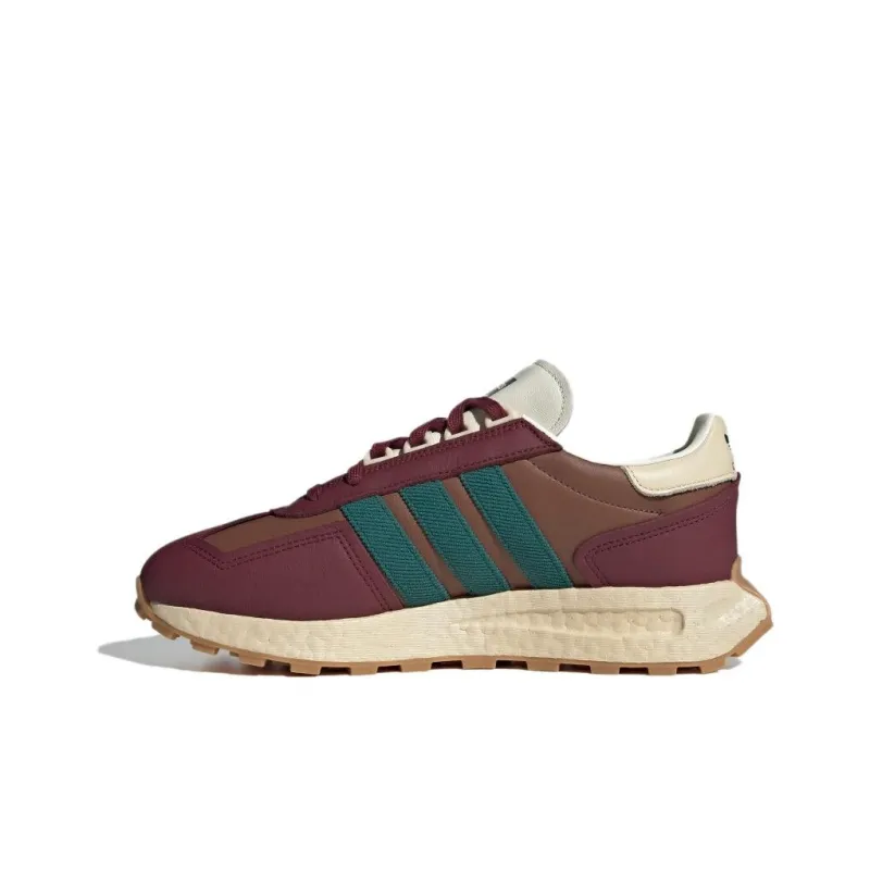 Adidas Originals Retropy E5 Cushioning Wear Resistant Low Top Casual Running Shoes Unisex Dark Red Brown-0