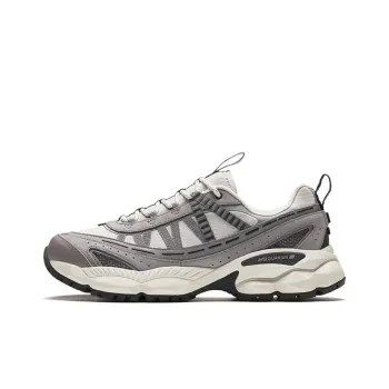 Anta Wear Resistant Low Top Running Shoes Men's Light Silver Gray