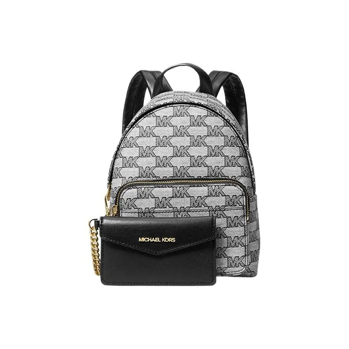 MICHAEL KORS Maisie Coated Canvas 2-in-1 Backpack Extra Small Women's Black-1