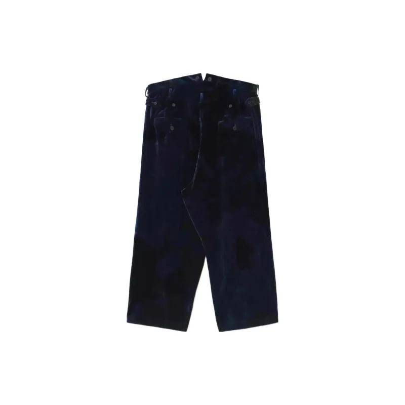 Yohji Yamamoto Casual Pants Unisex Navy-1