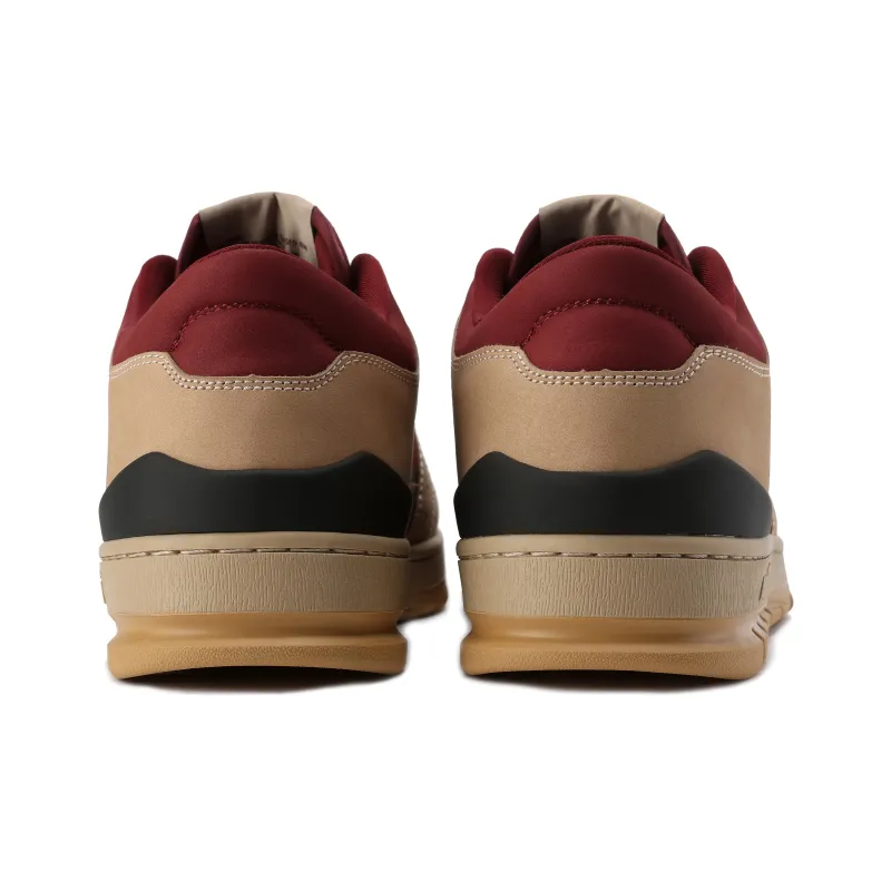 AVIA 825R Series Anti Slip Wear Resistant Low Top Skateboard Shoes Men's Beige Red-5