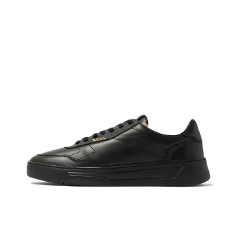 BOSS Panelled Leather Sneakers