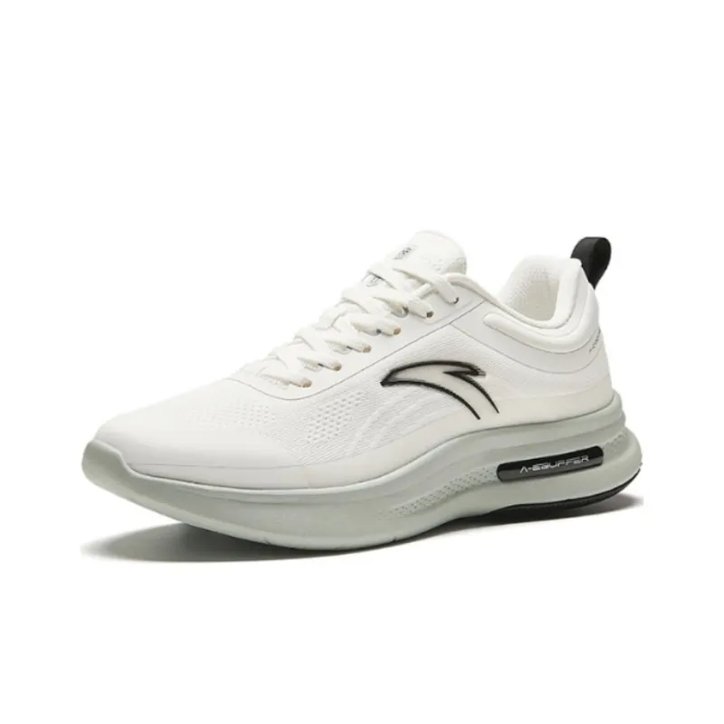 Anta Cushioning, Wear Resistant Low Top Training Shoes Men's White-1
