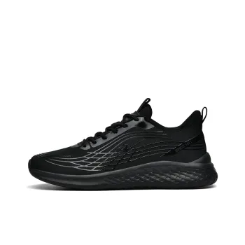 Binary Low-Top Running Shoes Men's Black Warrior