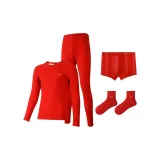 Cashmere Silk Clothing Set+1 Pack Underpants+1 Pack Socks