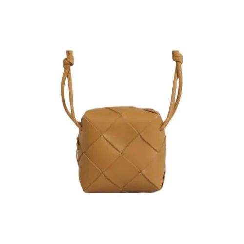 Bottega Veneta CASSETTE Sheepskin Camera Bag Shoulder Bag Crossbody Bag Mini Women's Brown