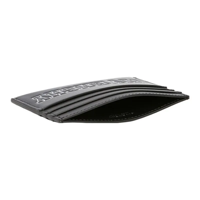 GIVENCHY Smooth Cow Leather Card Clip Card Holder Men's Black-3
