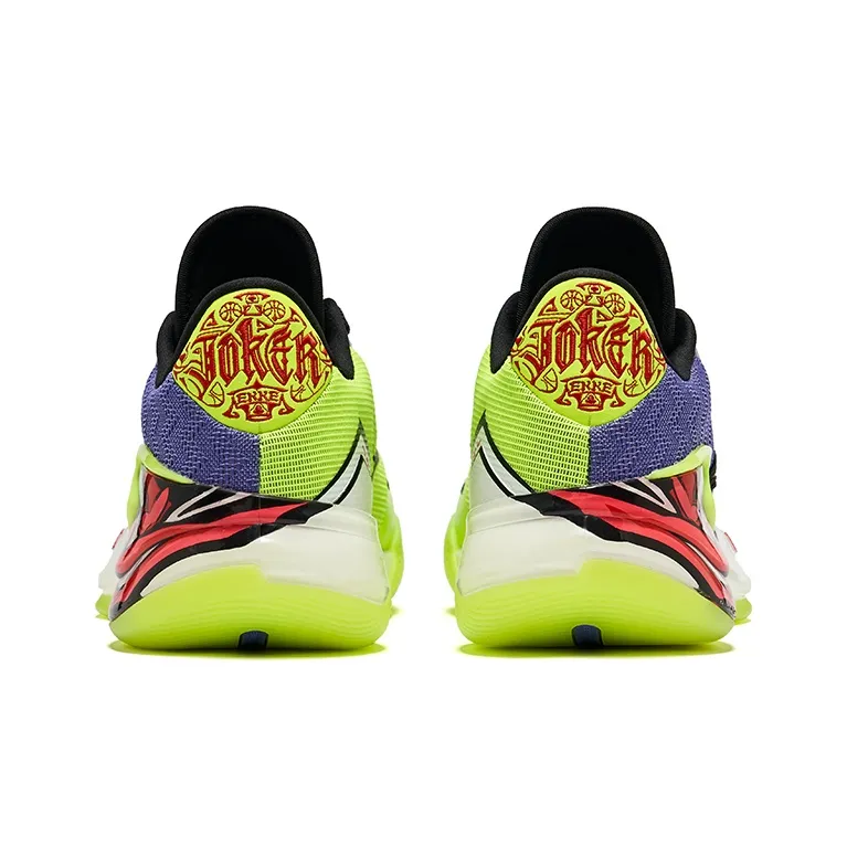 Erke Humble 1.0 Qi Technology Cushioning Wear Resistant Mid Top Basketball Shoes Men's Joker Kaleidoscope Color-4