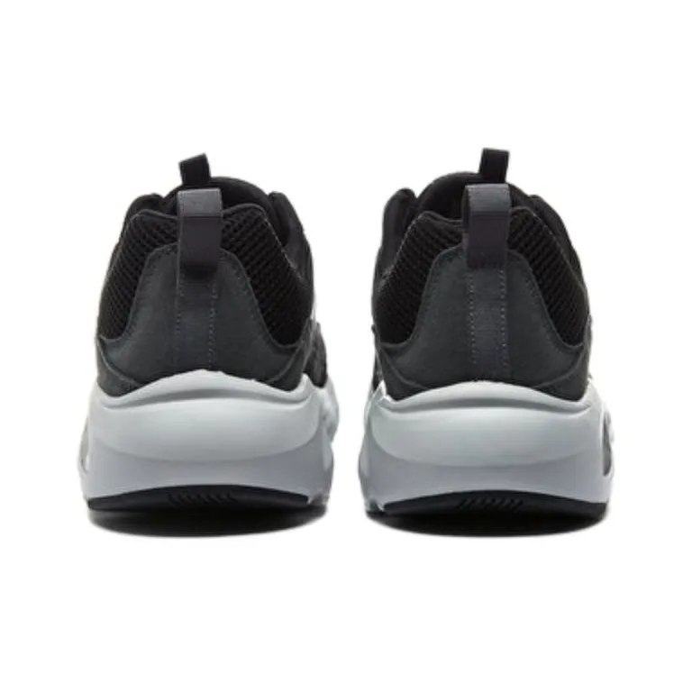 Skechers Stamina Airy Cushioning Anti Slip And Wear Resistant Low Top Chunky Sneakers Men's Black Gray-3