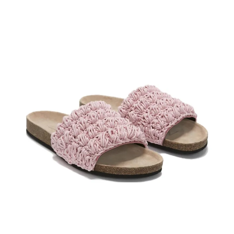 JW Anderson Popcorn Leather Slides Women's-2