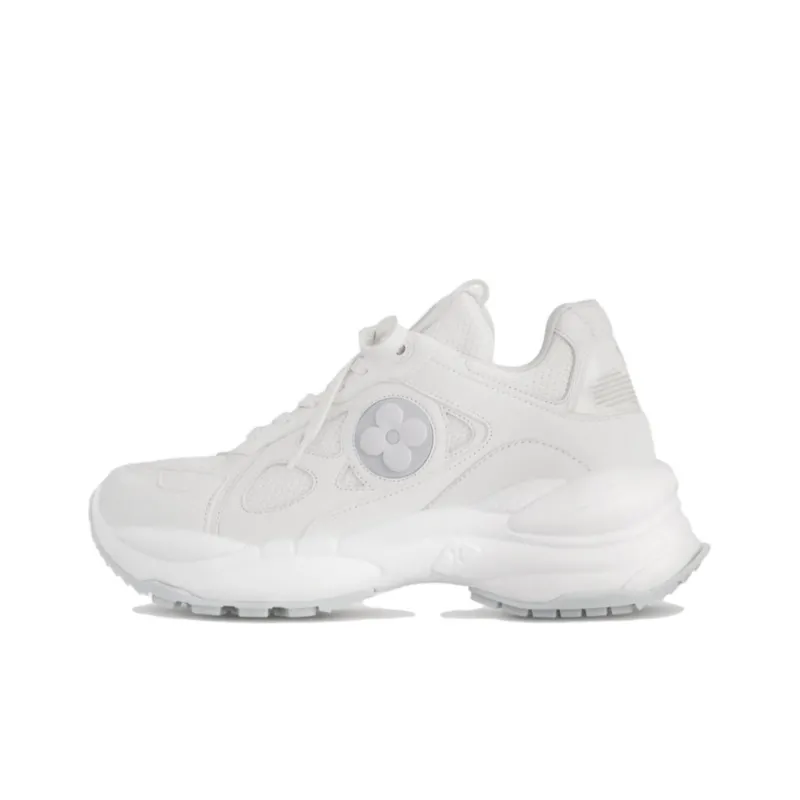 LOUIS VUITTON Run 55 Low Top Casual Shoes Women's White-0