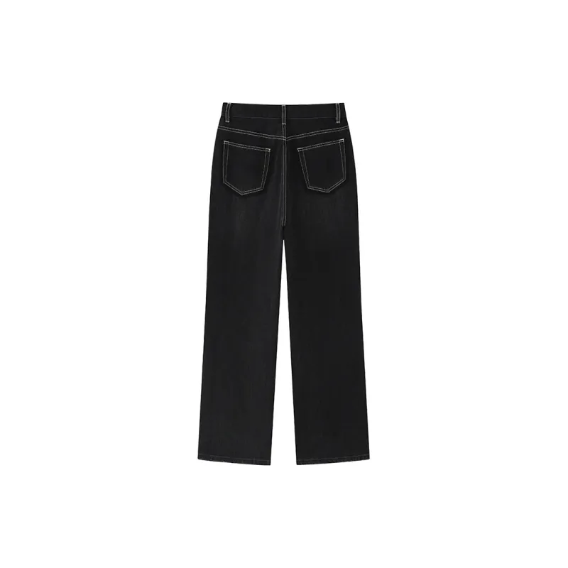 ZHOUMIAO Jeans Women's Black-1