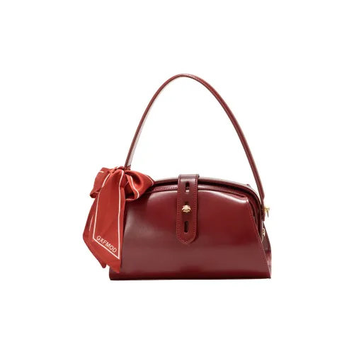 GXFMOD Crossbody Bags Burgundy With Silk Scarf