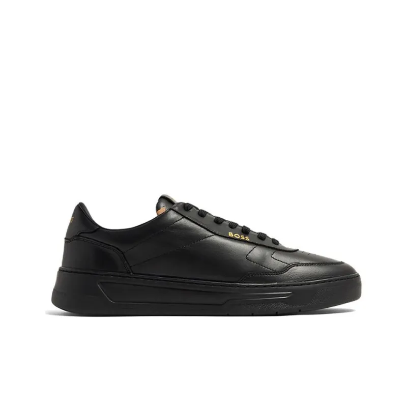 BOSS Panelled Leather Sneakers-1
