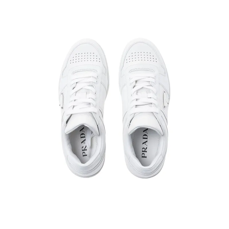 PRADA Skateboard Shoes Men Low Top White-2