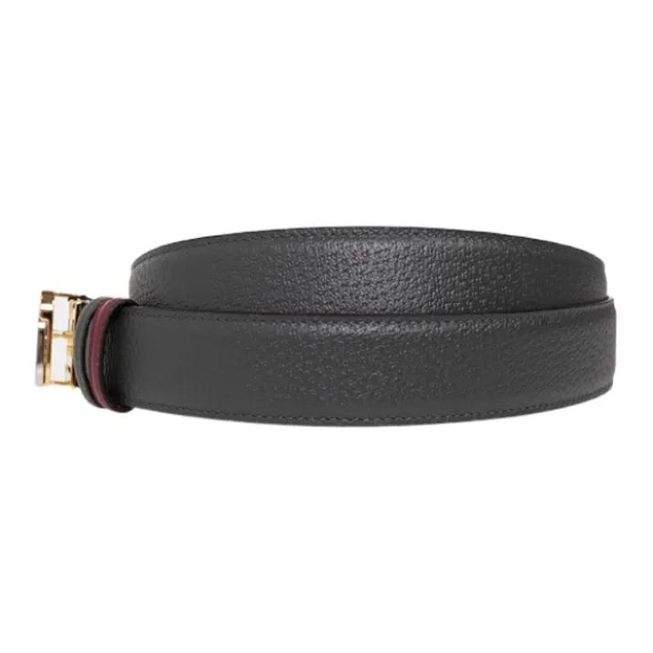 GUCCI Logo-plaque Leather Belt-1