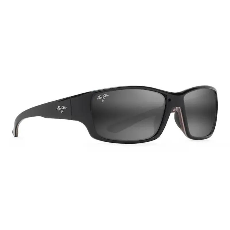 Maui Jim Injection Molded Nylon Irregular Shape Sunglasses Men's Black-1