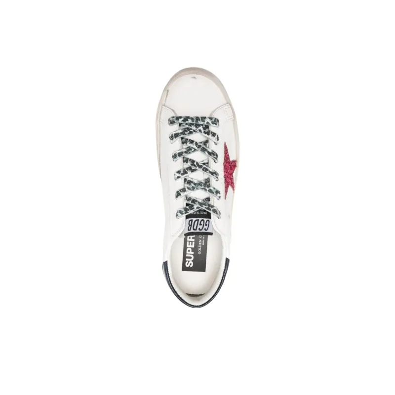 Golden Goose Super-Star White Pink Cheetah Women's-4