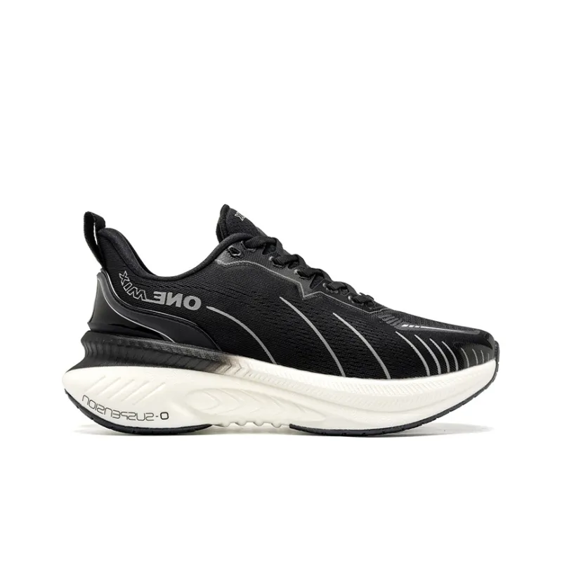ONEMIX Coverage Impact Resistant Support Low Top Running Shoes Unisex Black-1
