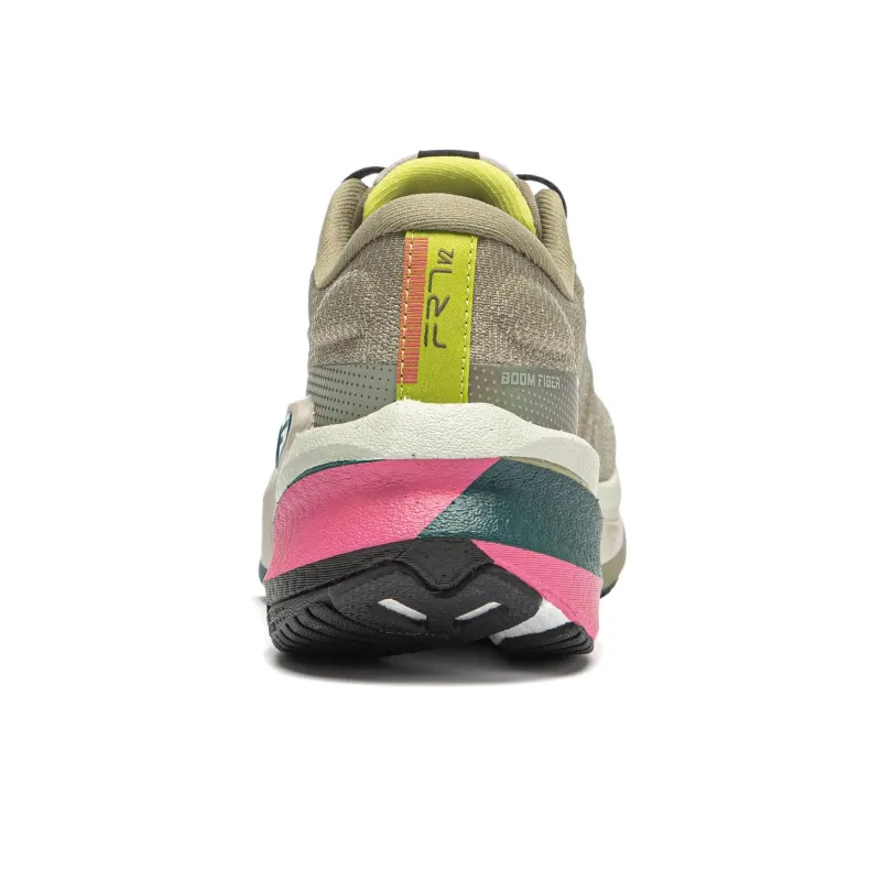 LiNing Furious Rider 7.0 V2 Wear Resistant Low Top Running Shoes Women's Green Gray-5