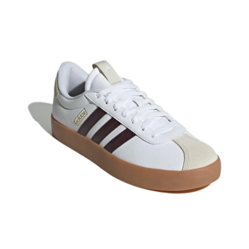 Adidas Vl Court 3.0 Cloud White Shadow Brown Aluminium-2