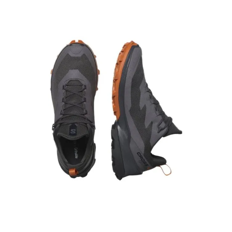 SALOMON CROSS OVER 2 GORE TEX Low Top Outdoor Shoes Men's Gray Brown-2