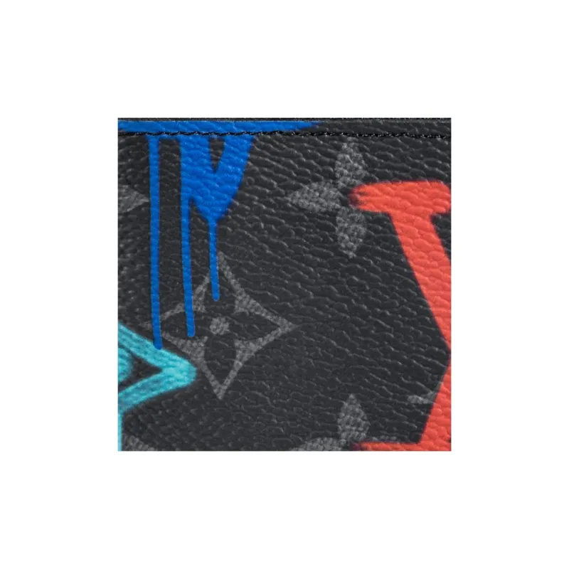 LOUIS VUITTON Key Pouch Lv Graffiti Multicolor-4