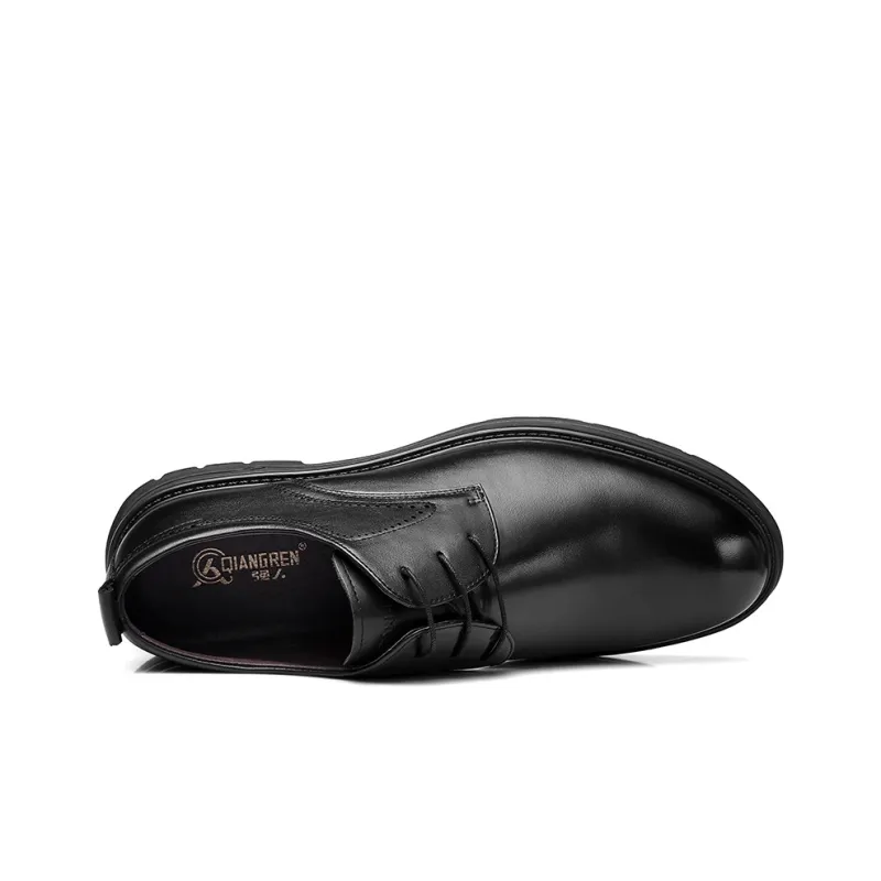 Strongman 3515 Plus Size Men's Leather Shoes Commute Business Shoes With Extra Width-3