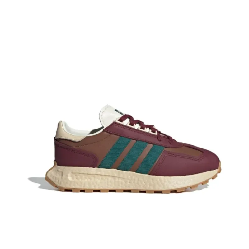 Adidas Originals Retropy E5 Cushioning Wear Resistant Low Top Casual Running Shoes Unisex Dark Red Brown-1