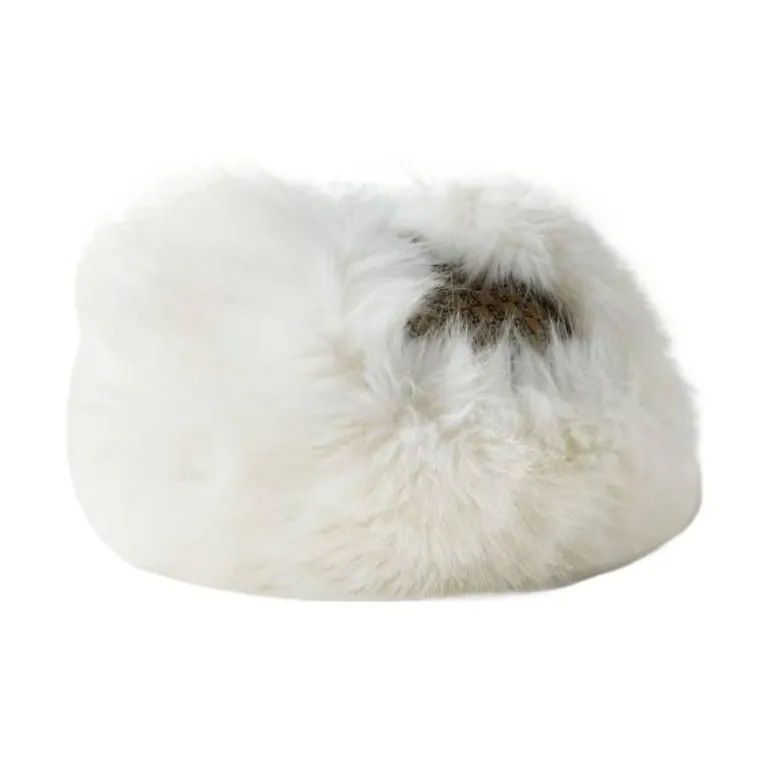 BALMAIN Canvas Faux Fur Trapper Hats Men's Brown-2