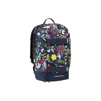 BURTON Recycled Polyester Backpack Men's Navy Blue/Multicolor