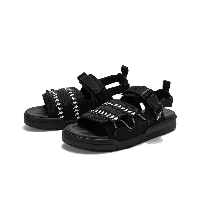 Kappa Slide Slippers Men's Black White-2