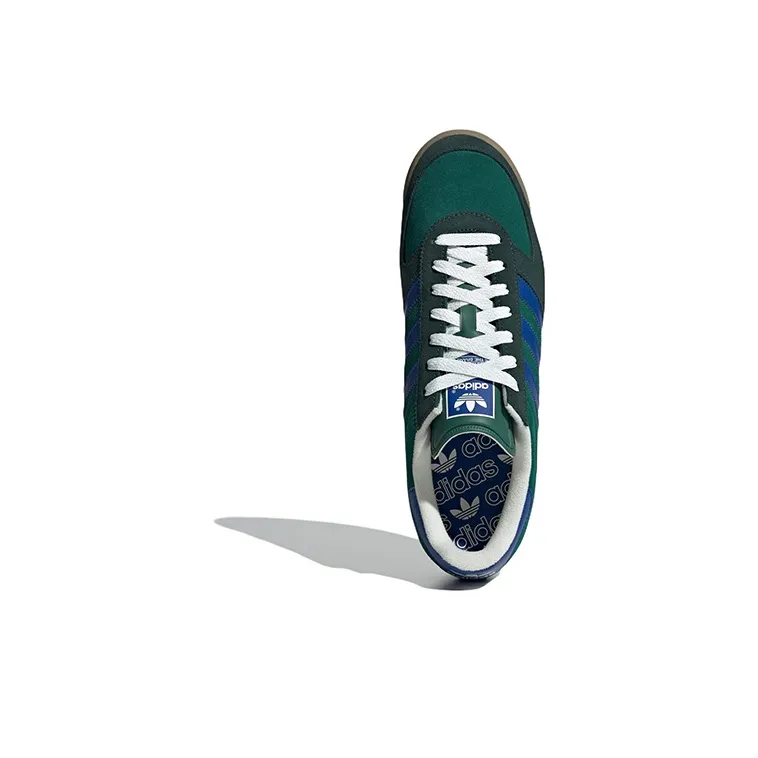 Adidas Originals Allteam Anti Slip Wear Resistant Low Top Casual Shoes Unisex Green Blue-4
