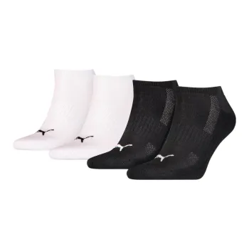 PUMA Lot De 4 Paires De Chaussettes Ankle Socks Unisex 4 Pack White+Black