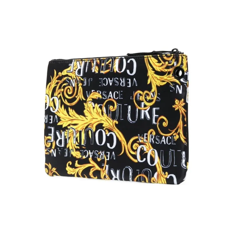VERSACE JEANS COUTURE Polyester Clutch Men's Black-3