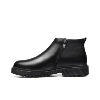 Strongman 3515 Winter Wool Shoes Genuine Leather Thickened Leather Shoes With Soft Sole Warm Insulated Shoe