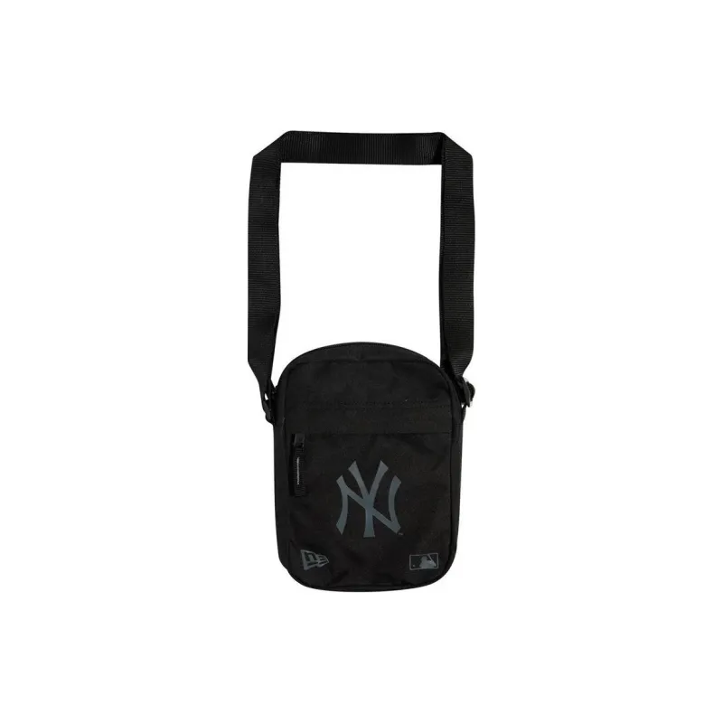 New Era Nylon Fabric Crossbody Bag, Shoulder Bag Men's Black-4