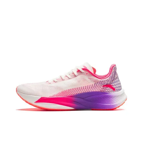 Anta Anti Slip Wear Resistant Low Top Running Shoes Men's Pink Purple