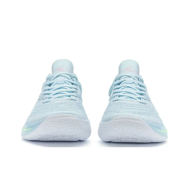 XTEP YUNYUN 8Pro Slip Resistant Low Top Basketball Shoes Men's Misty Blue-4